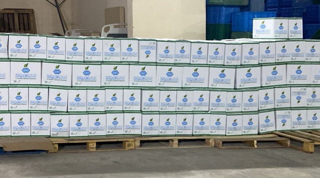 استلام 200 سلة رمضانية من مؤسسة الغويري